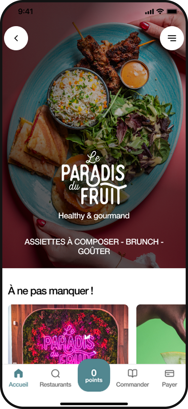 Cumulez des points à chaque repas